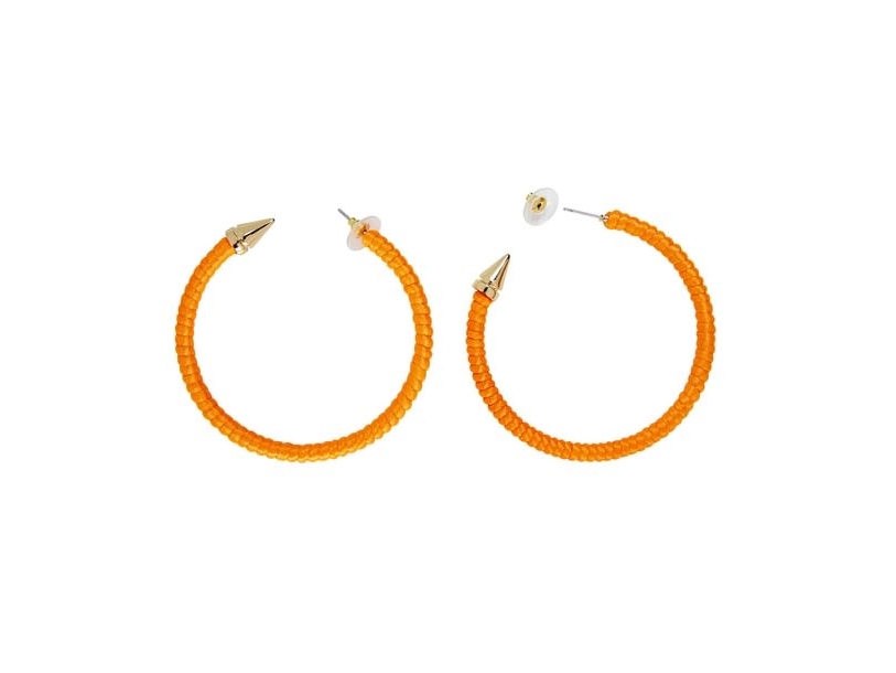 Neonorange Øreringe