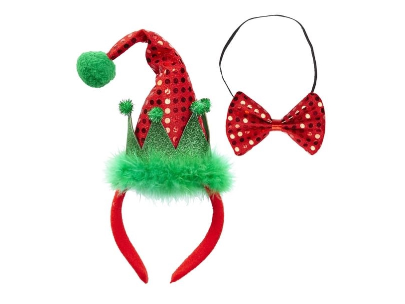 Weihnachtsmannmütze Und Fliege