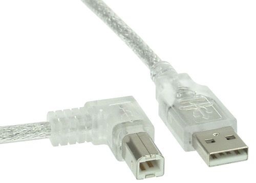 Inline 34556L, 5 M, Usb A, Usb B, Hanstik/Hanstik, 0,48 Gbit/Sek., Transparent