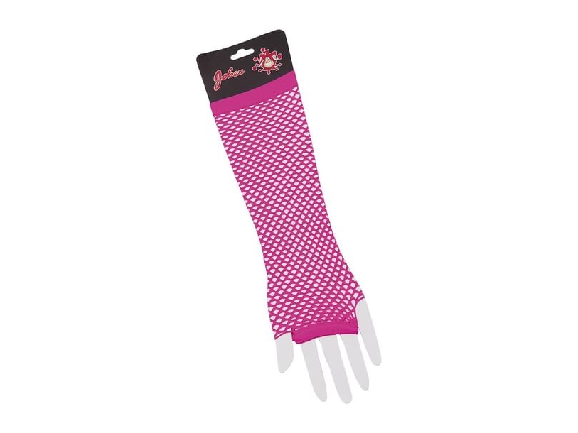 Rosa Netzhandschuhe