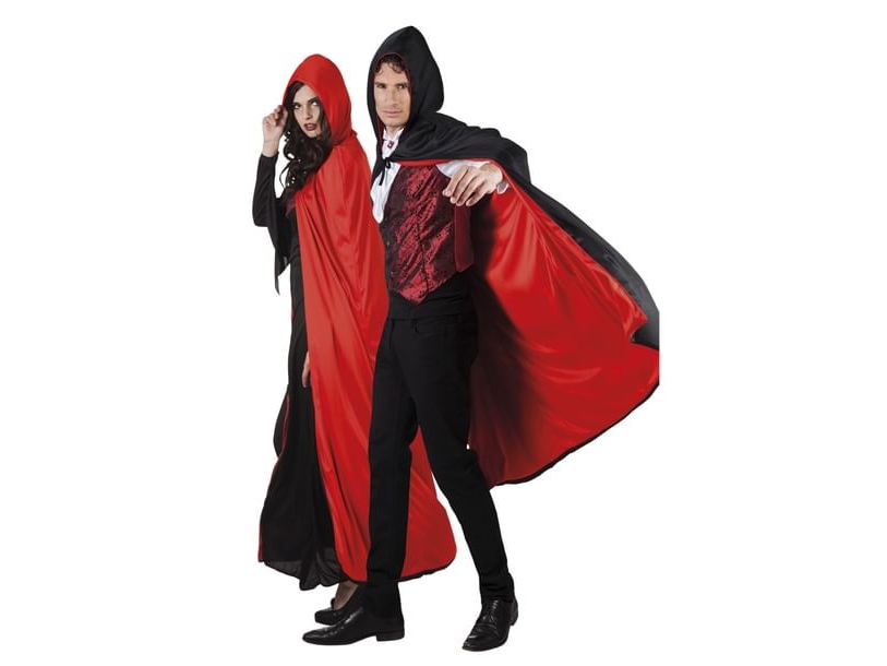 Reversible Cape Rot Und Schwarz