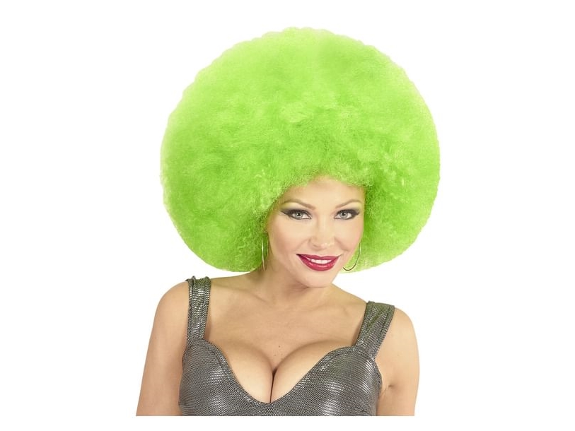Grüne Afro-Perücke, Groß