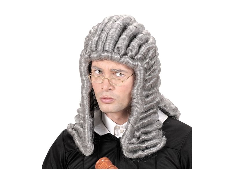 Grå Dommer Paryk