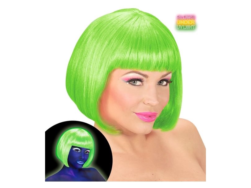 Neongrüne Perücke