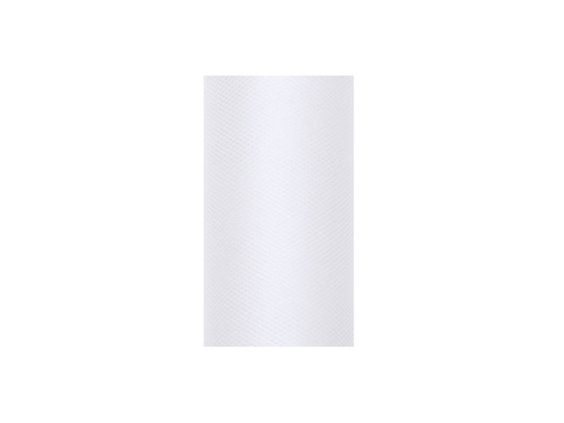 Weißes Tüllband, 20 Meter