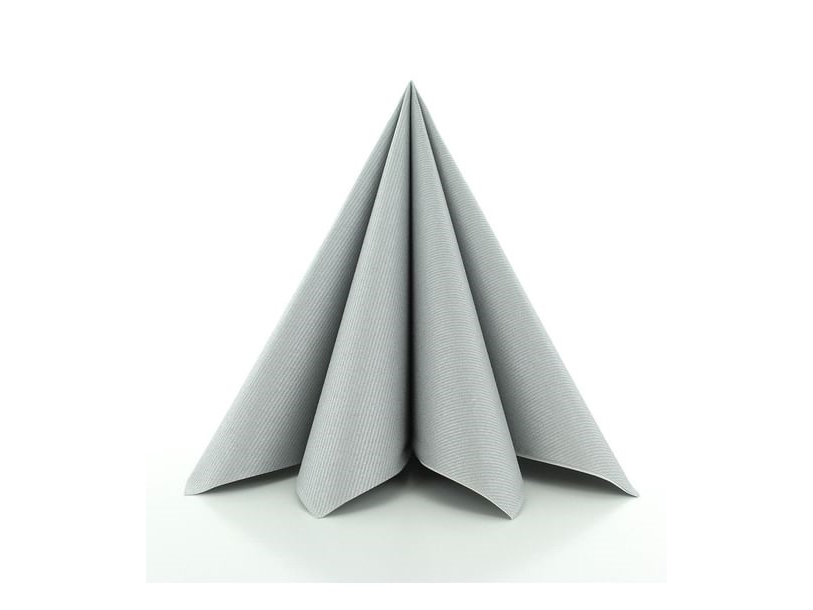 Silberne Airlaid Servietten