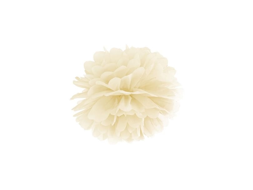 Großer Pompon Creme