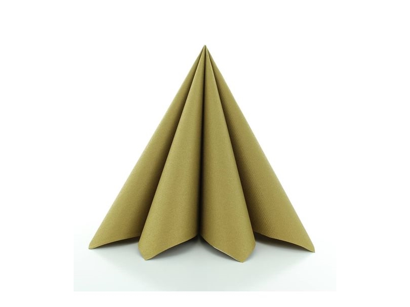 Goldfarbene Airlaid-Servietten