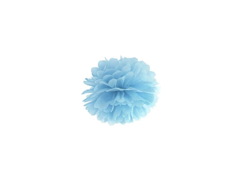 Kleiner Pompon Pastellblau