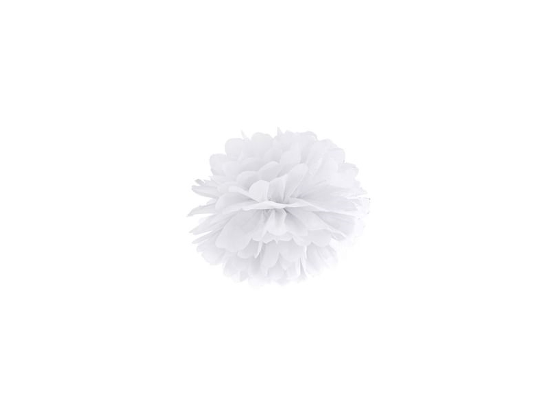 Weißer Kleiner Pompon