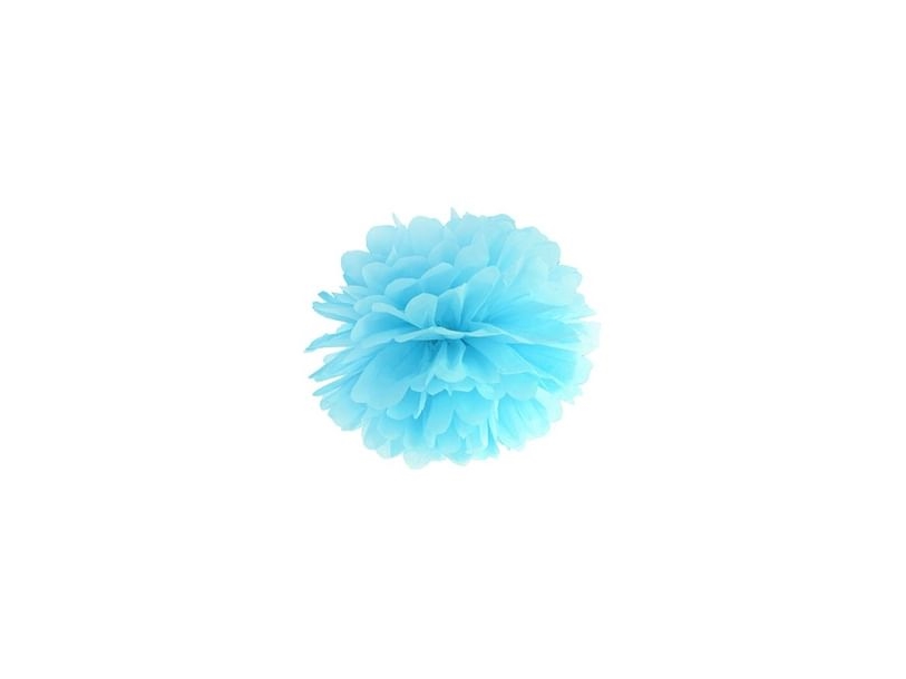 Kleiner Pompon Hellblau