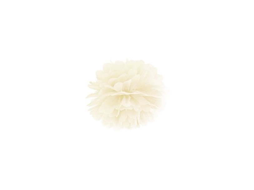 Kleiner Pompon Creme