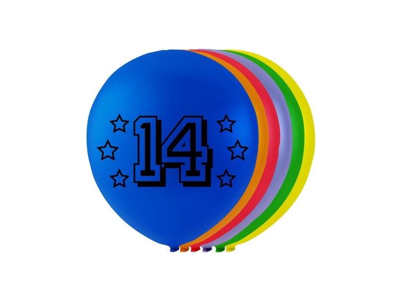 Luftballons Mit Zahlen - 14