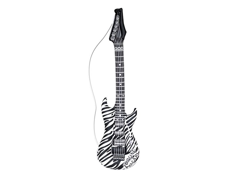 Aufblasbares Gitarren-Zebra