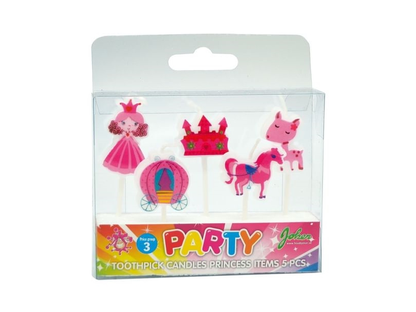Kleine Tortenkerzen Prinzessin