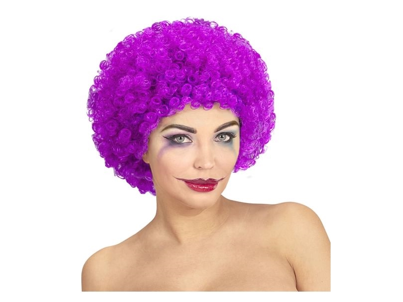 Lila Afro-Perücke