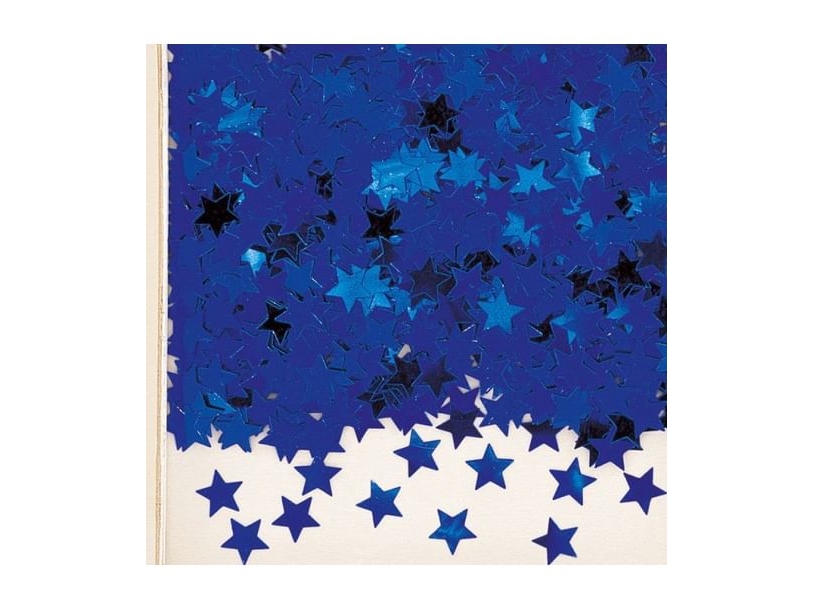 Blaues Sternkonfetti