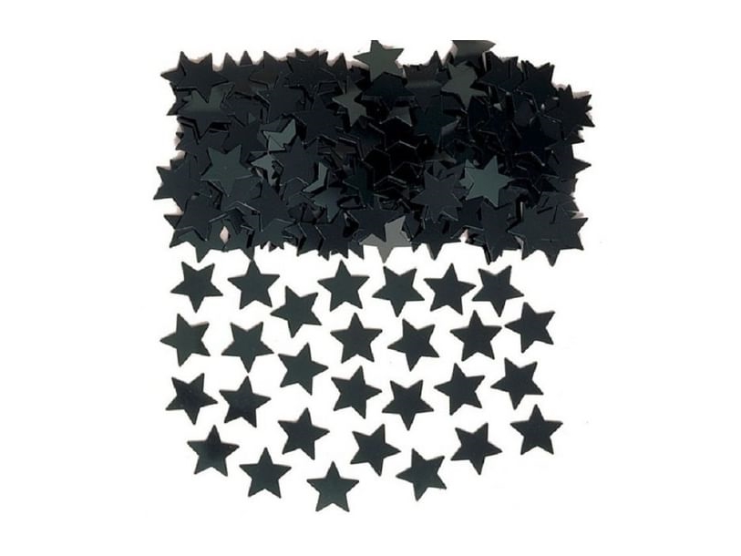 Schwarzer Stern Konfetti