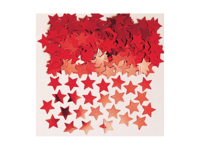 Röd stjärnkonfetti | Catering - Dukar & Servetter - Dukar | GameStuff