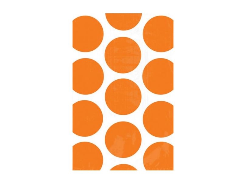 Bonbontüten Mit Orangefarbenen Punkten, 10 Stück