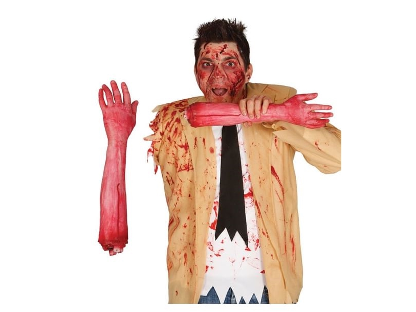 Blutiger Abgetrennter Arm