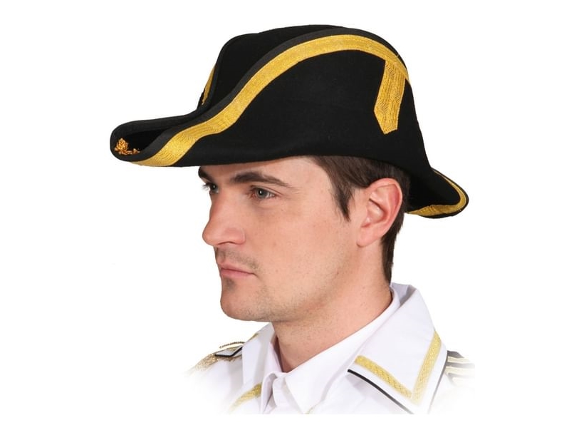 Sort Bicorn Hat
