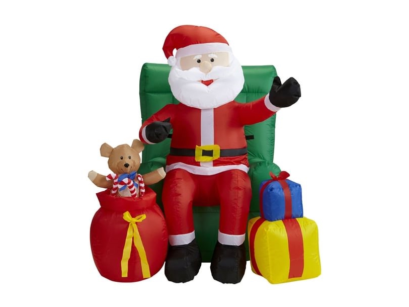 Oppustelig Julemand med gaver