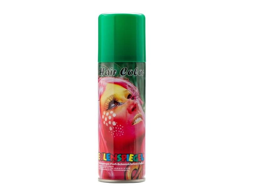 Grünes Haarspray