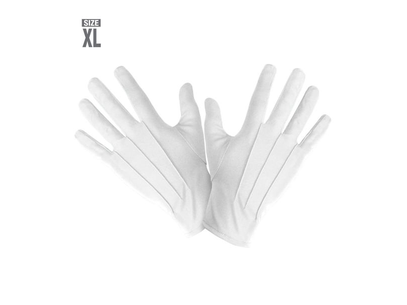 Vita handskar XL | Leksaker - Rollek - Kostym | GameStuff