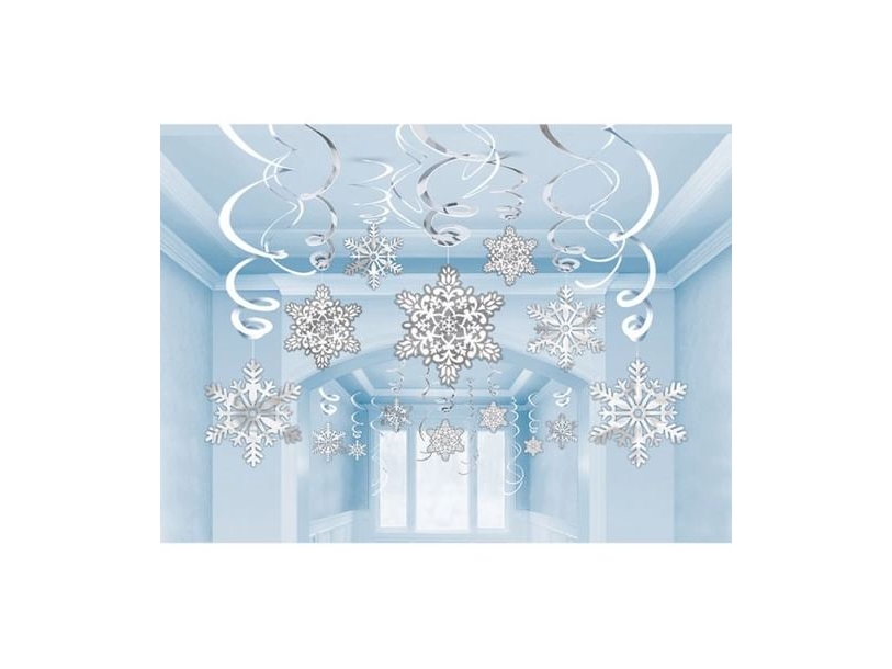 Snöflingespiraler 30 st | Catering - Dukar & Servetter - Dukar | GameStuff