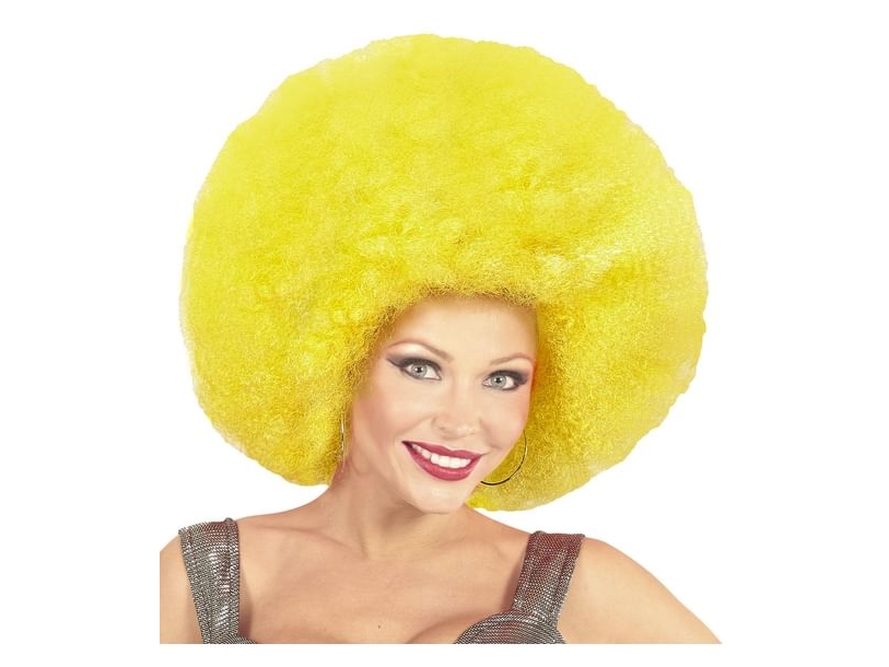 Gelbe Afro-Perücke, Groß