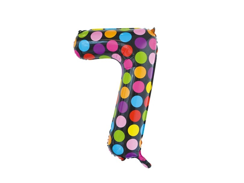 Folie Tal Ballon 7 Dots, 86 Cm