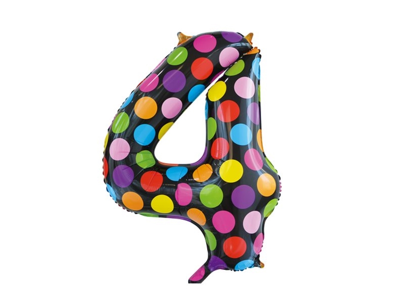 Folie Tal Ballon 4 Dots, 86 Cm