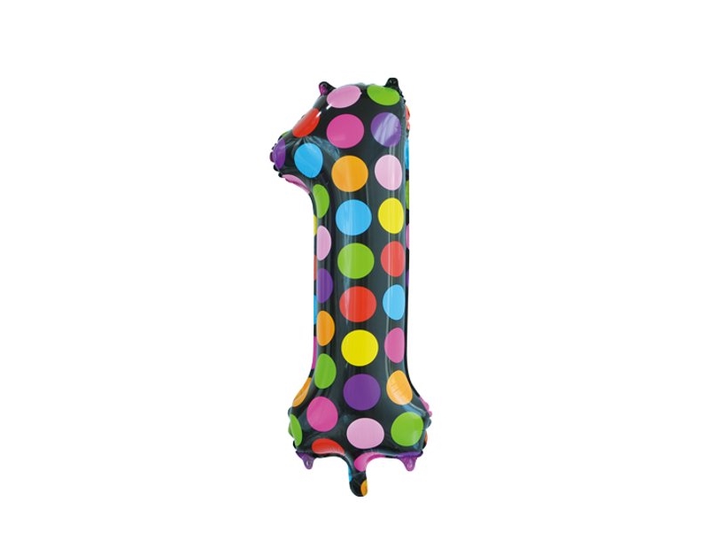 Folie Tal Ballon 1 Dots, 86 Cm