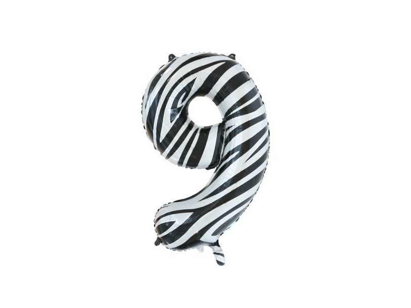 Folie Tal Ballon 9 Zebra, 86 Cm