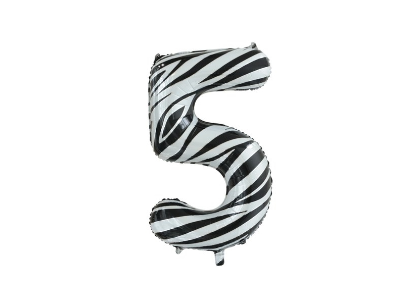 Folie Tal Ballon 5 Zebra, 86 Cm