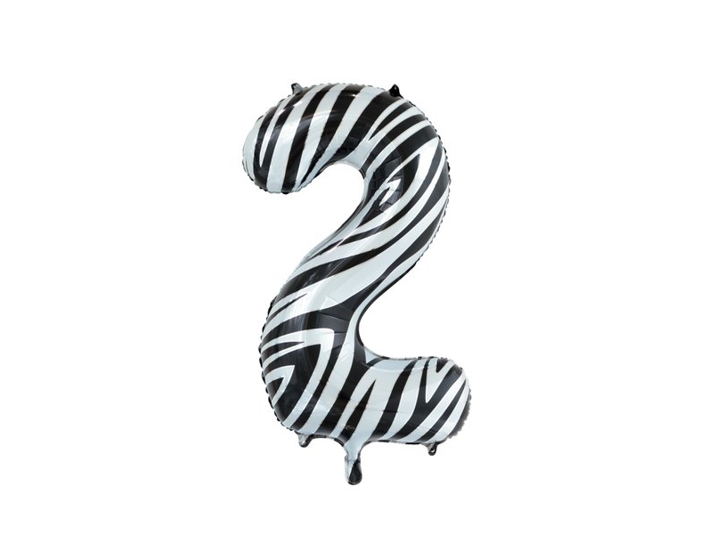 Folie Tal Ballon 2 Zebra, 86 Cm