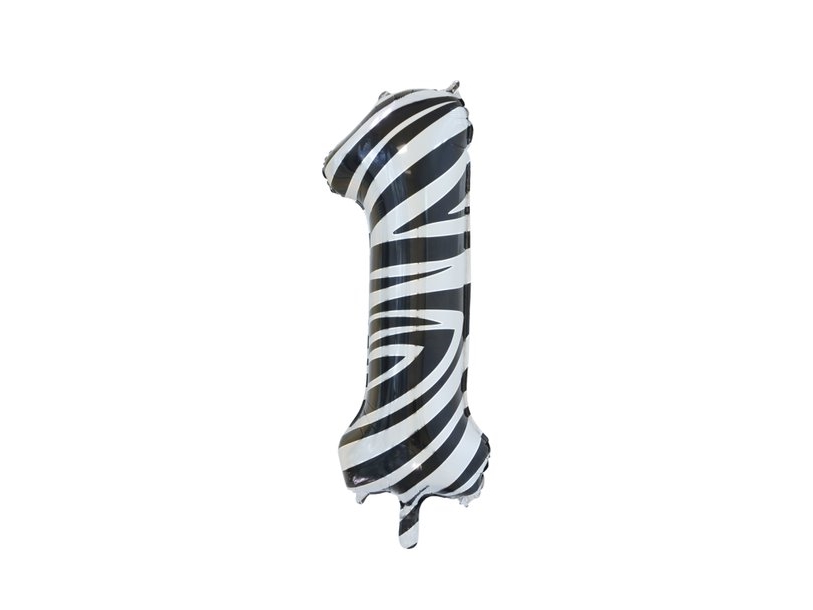 Folie Tal Ballon 1 Zebra, 86 Cm