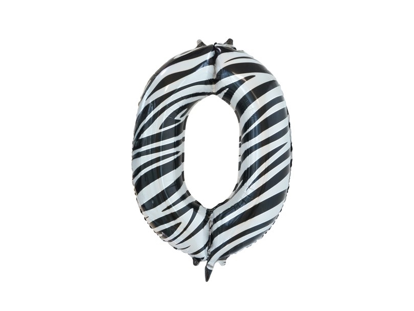 Folie Tal Ballon 0 Zebra, 86 Cm