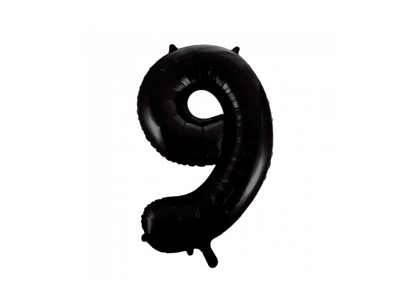 Folie Tal Ballon 9 Sort, 86 Cm
