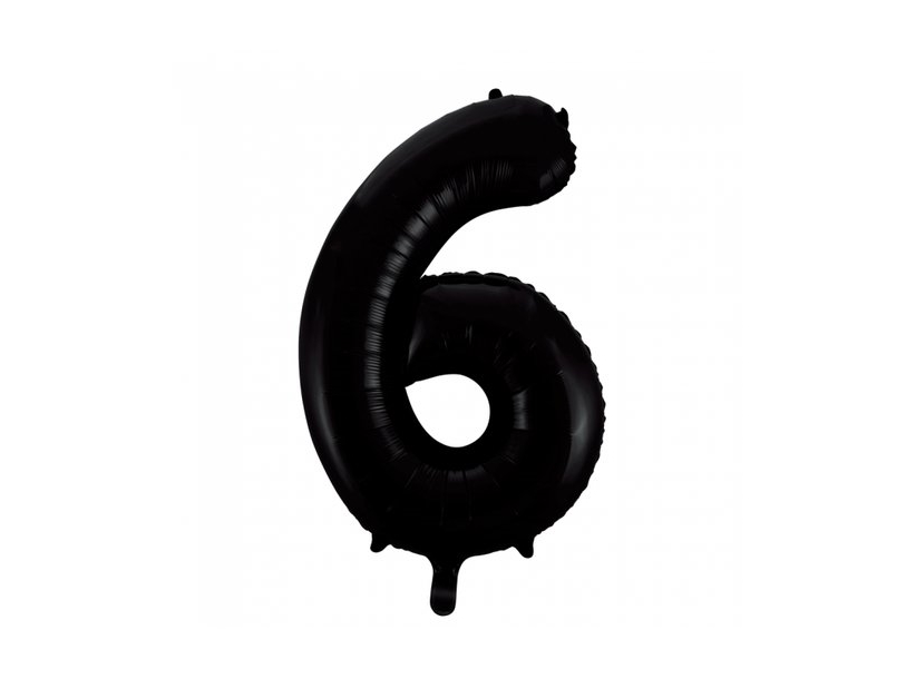 Folie Tal Ballon 6 Sort, 86 Cm