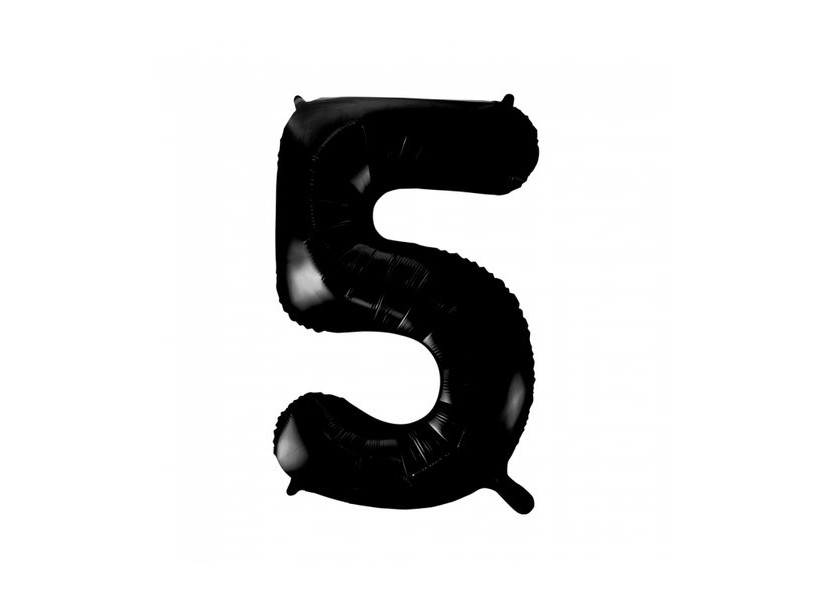 Folie Tal Ballon 5 Sort, 86 Cm
