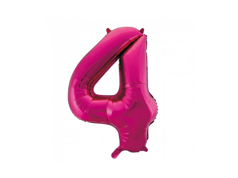 Folie Tal Ballon 4 Pink, 86 Cm