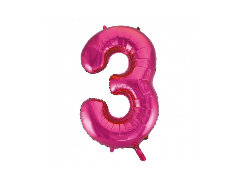 Folie Tal Ballon 3 Pink, 86 Cm