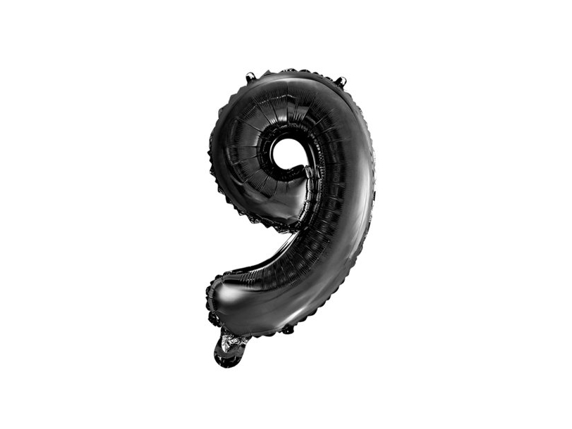 Folie Tal Ballon 9 Sort, 41 Cm