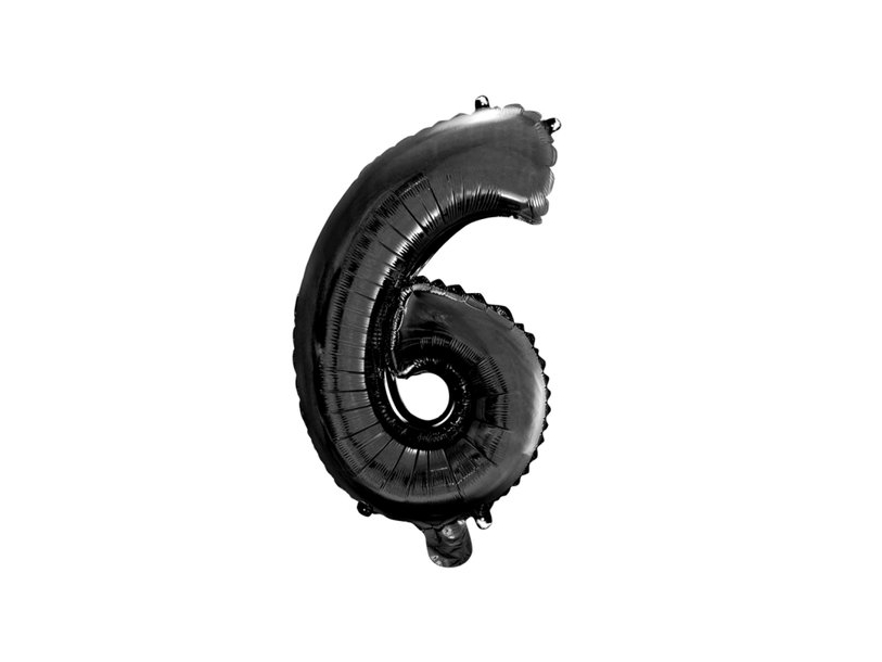 Folie Tal Ballon 6 Sort, 41 Cm
