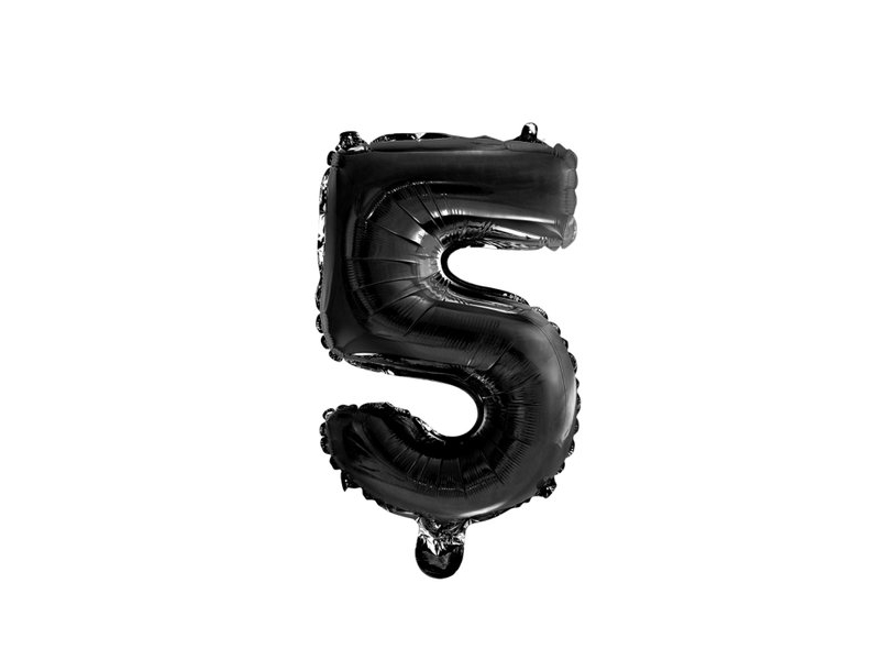 Folie Tal Ballon 5 Sort, 41 Cm