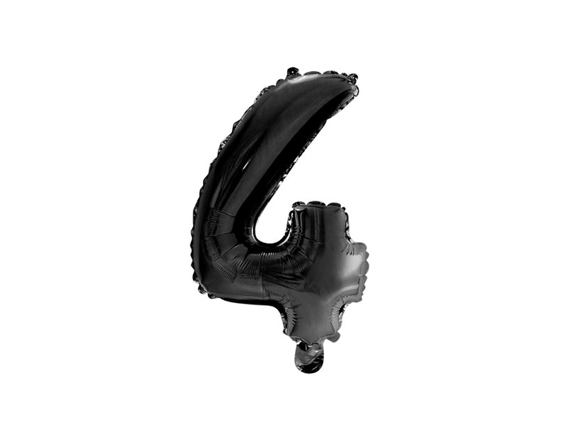 Folie Tal Ballon 4 Sort, 41 Cm