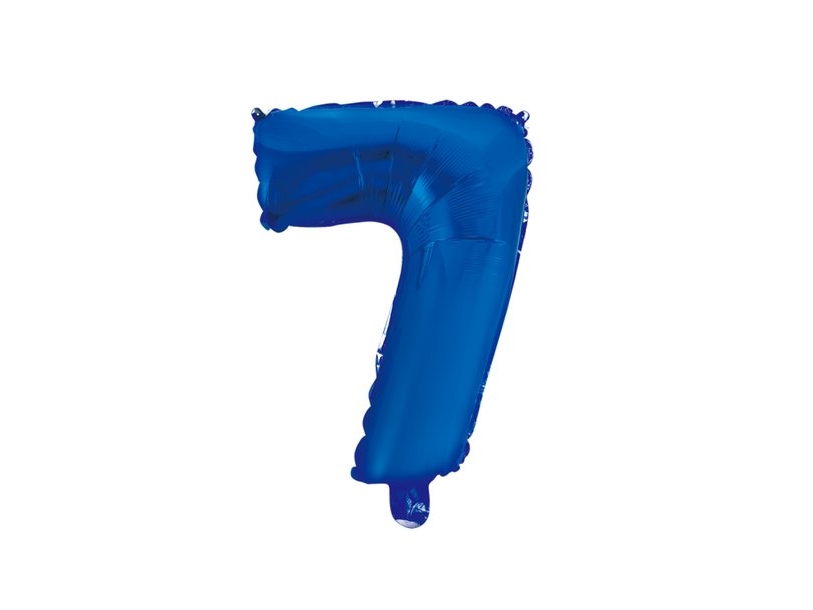 Foliennummer Ballon 7 Blau, 41 Cm