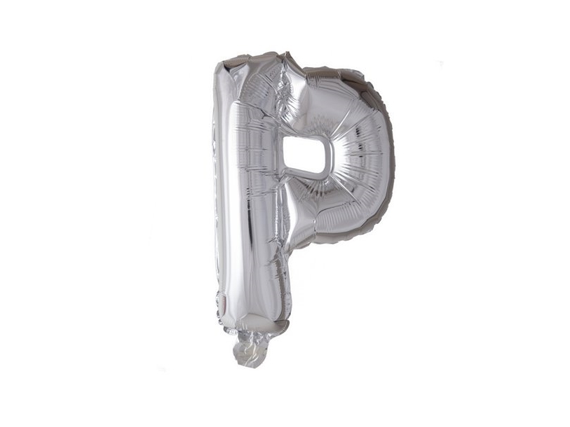 Folienballon P, Silber 41 Cm